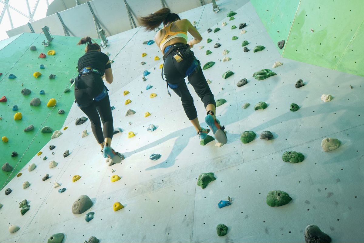 Rock climbing at CLYMB Abu Dhabi