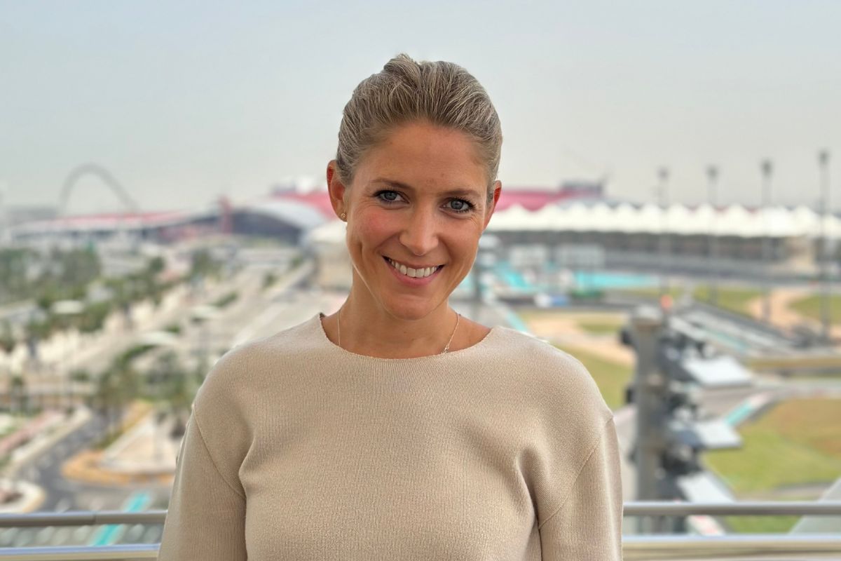 Agata Holc Portrait of Agata Holc background Yas Marina Circuit