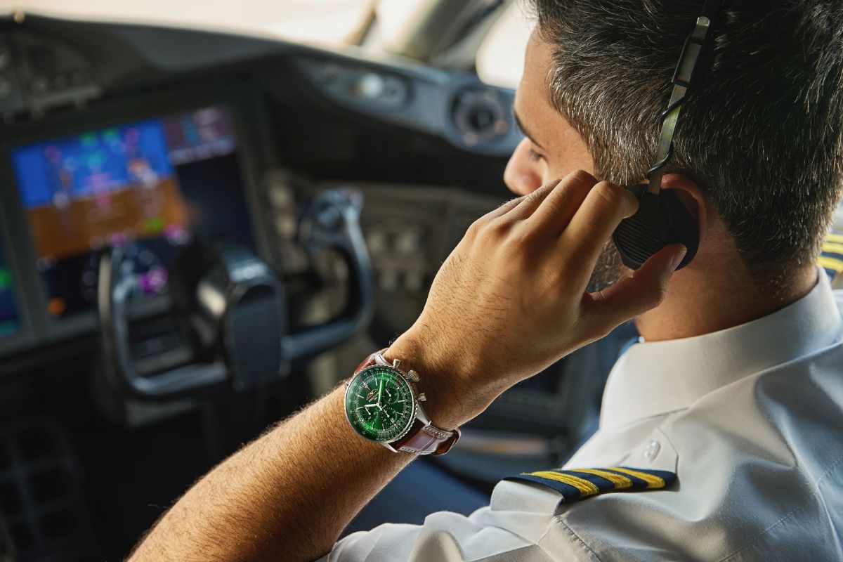 Etihad pilot on the controls