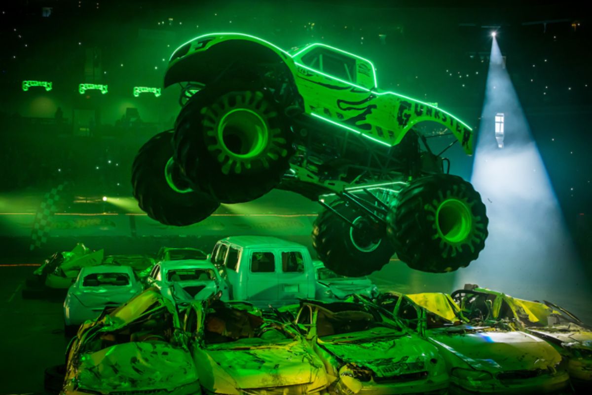 Gunkster at Hot Wheels Monster Trucks Live Glow Party in Abu Dhabi!