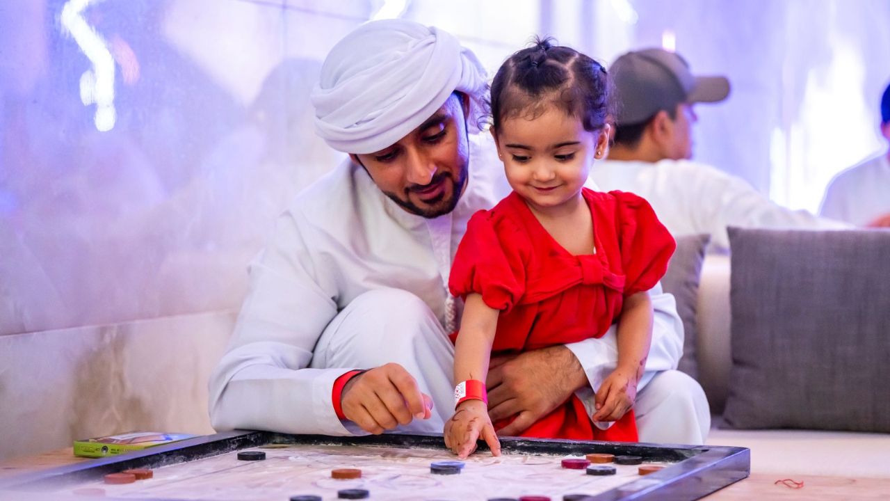 ramadan arcade 2025 ramadan arcade kids playing checkers