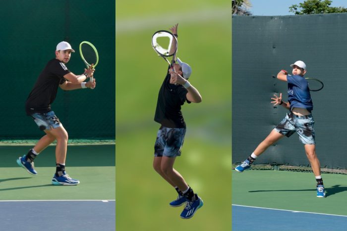 Tudor Zecheru tennis moves as a rising tennis star in Abu Dhabi